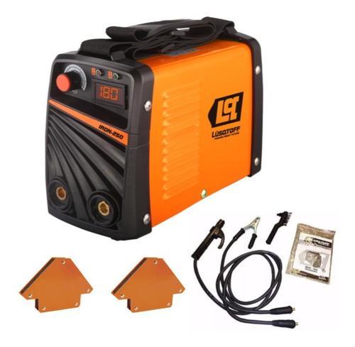 Imagen 2 de 9 de Mega Kit Soldadora Inverter Lusqtoff Iron 250 + 2 Escuadras