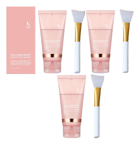 Pa Mascarilla De Lágrimas Nocturnas De Colágeno, 3 Unidades
