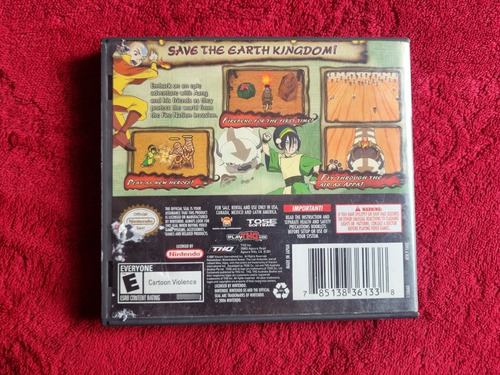 Avatar The Burning Earth Nintendo Ds Nds Original Videojuego (Usado)