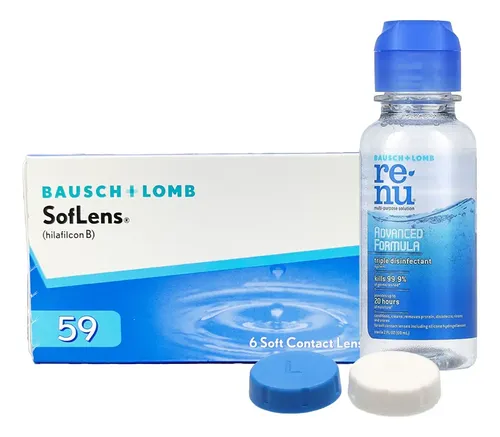 Lentes De Contacto Soflens 59 + Solucion 60 Ml