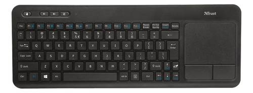 Teclado Trust Veza Inalambrico Con Touchpad Color Del Teclado Negro