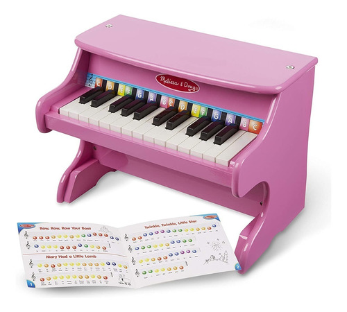 Melissa & Doug Piano Rosa Para Aprender A Tocar Con 25 Tecla