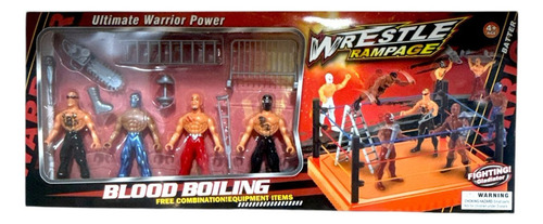 Set De Luchadores De Lucha Libre - Ring, Figuras Y Más