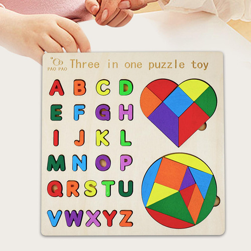 Montessori Conjunto De Brinquedos Quebra-cabeça Prático