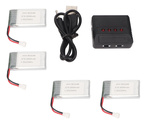 4pcs 903048 3.7v 2000mah Batería De Drones Rc Batería De