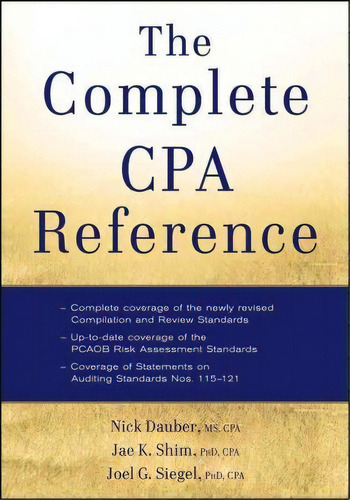 The Complete Cpa Reference, De Dr. Jae K. Shim. Editorial John Wiley Sons Inc, Tapa Blanda En Inglés