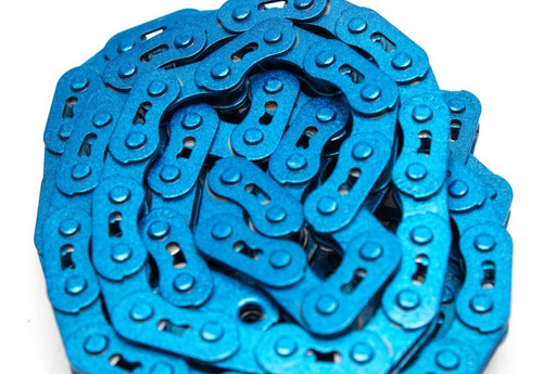 Imagen 2 de 4 de Cadena Bmx Glint Azul Electrico Alivianada Profesional - Bmx