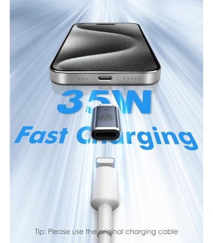 Moko Adaptador Lightning Hembra A Usb C Macho,