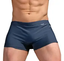 Comprar Sunga Boxer Box Lisa C\u002Fzip Adulto Poliamida Moda Praia Verão