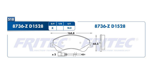 Balatas Delanteras Ford Transit 2.2l 2008-2014 Fritec