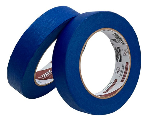 Fita Crepe Azul Imobiliaria 24mm X 50m - 32 Rolos