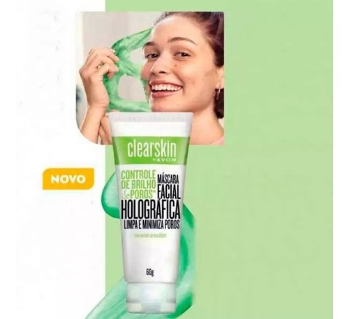 Mascara Facial Holografica Clearskin Avon 60g