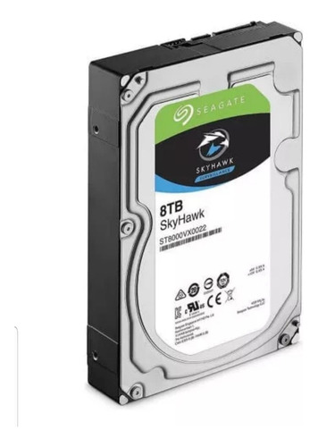 Disco Rigido 8tb Seagate Skyhawk Color Gris