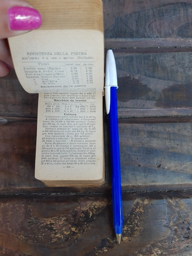 Antiguo Memoriale Tecnico Mazzocchi Italiano 1921 Lea Atte (Usado)