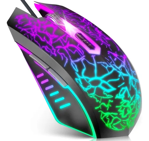 Mouse Versiontech Con Cable/negro Rgb