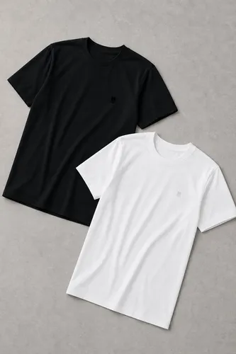 Kit 2 Camisetas Over Masculina Polo Wear Preto-branco