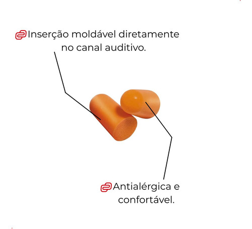 Protetor Auricular Espuma Foam Sem Corda Quantum Libus