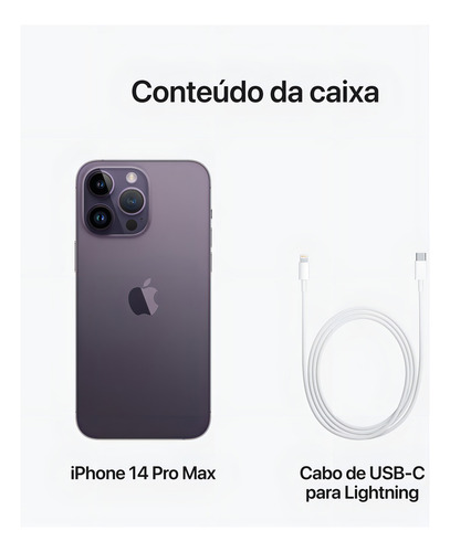 Apple iPhone 14 Pro Max (1 TB) - Roxo-profundo - Aceitável (Recondicionado)