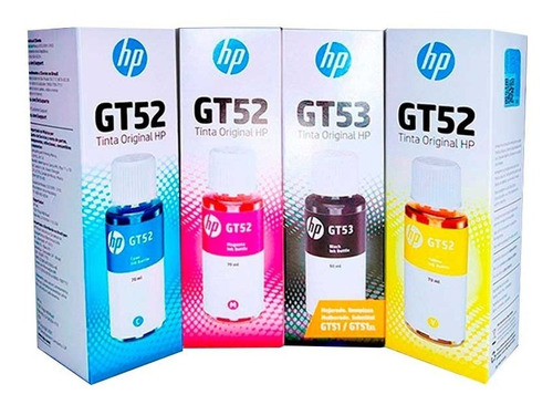 Set 4 Tintas Hp Gt-53 Gt-52 Original Smart Tank Ink Tank