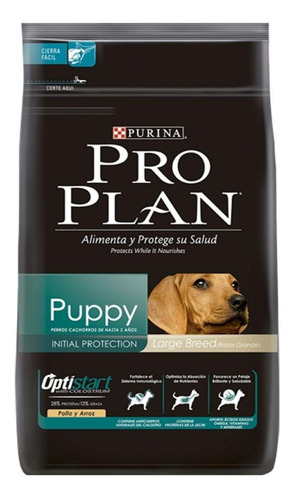 Alimento Pro Plan OptiStart Pro Plan OptiStart Puppy para cachorro de 3.5kg para perro cachorro de raza grande sabor pollo en bolsa de 13kg