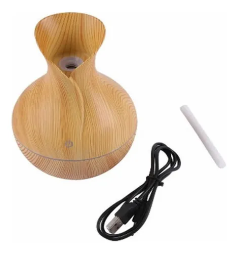 Humidificador Aire Difusor Color Madera 130ml Marrón
