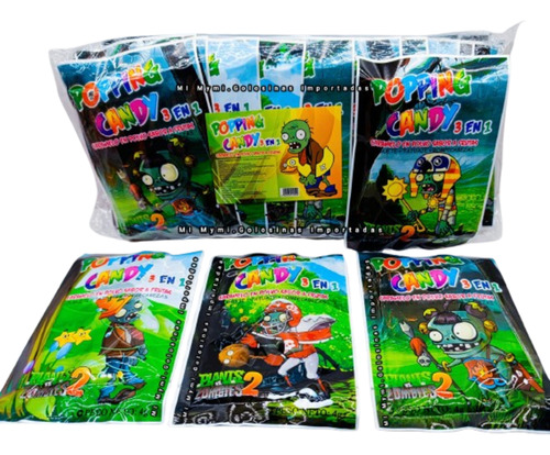 Golosinas Sorpresas Plantas Vs Zoombie X 30u + Juguete Candy
