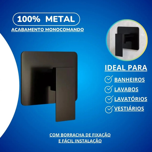 Kit 3 Acabamento Monocomando Ducha Higiênica Base Deca