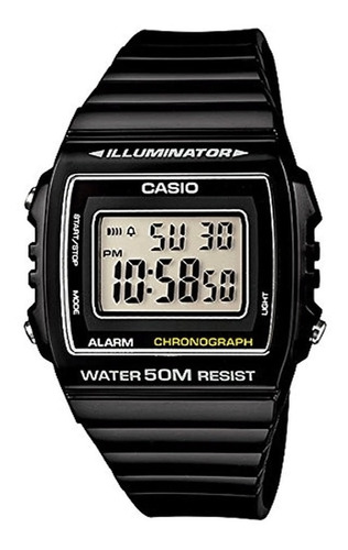 Reloj Hombre Casio W-215h-1av Negro Digital / Lhua Store