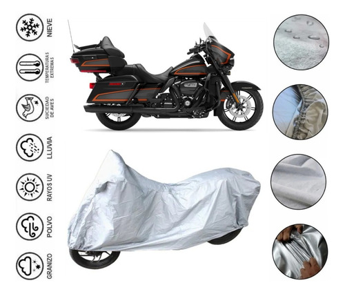 Cobertura Afelpada Moto Para Harley Davidson Ultra Limited