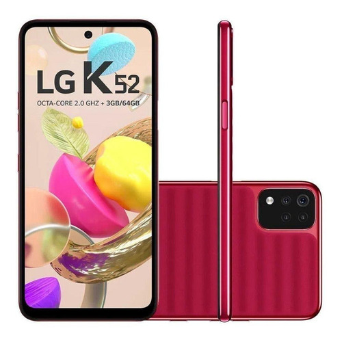 Imagem 2 de 4 de LG K52 (13 Mpx) Dual SIM 64 GB red 3 GB RAM