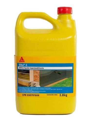 Sika-1 Aditivo Impermeabilizante  (1 Galon 3.8kg) 