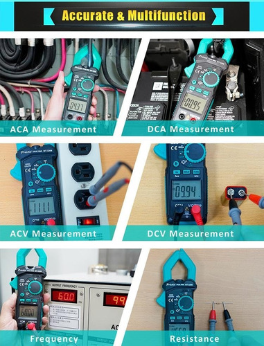 Pinza Amperimétrica Digital True Rms 3-5 / 6 Ac / Dc Mt-3209