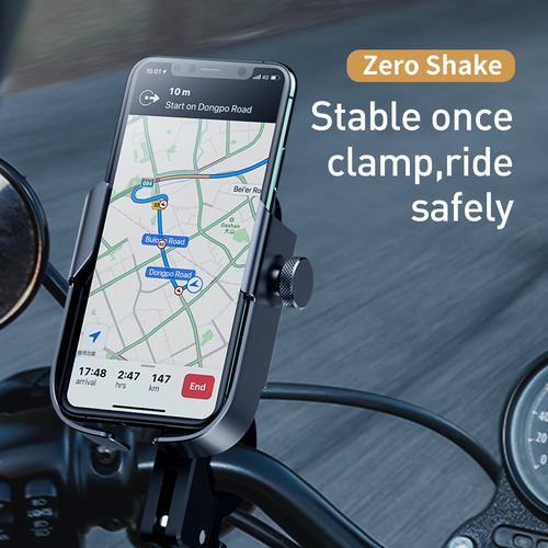 Soporte Celular Armor Aluminio Bicicleta Moto Gps Baseus