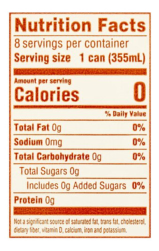 Agua Gasificada Sabor Mandarina Bowl & Basket 8 Latas 355 Ml