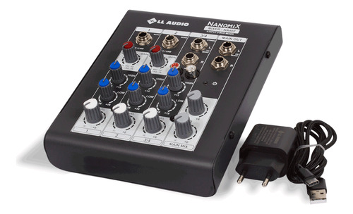 Mesa De Som Mixer Nanomix Ll Audio Na402 4 Canais C/pc Sound