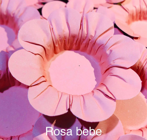 100 Forminhas Para Doces Casamento Mod Flor Rosa Bebê