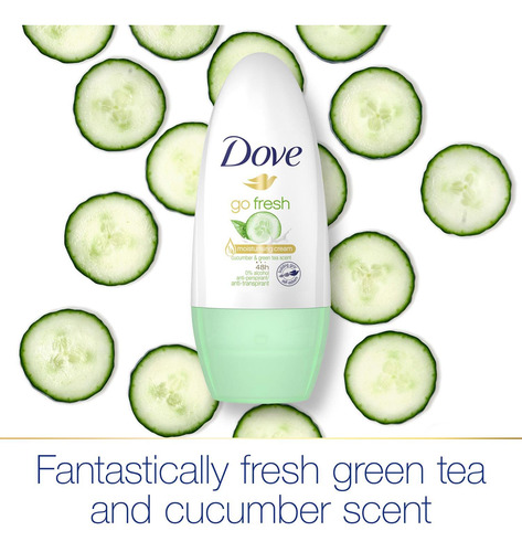 Desodorante Dove Go Fresh Cucumber Roll-on Antitranspirante