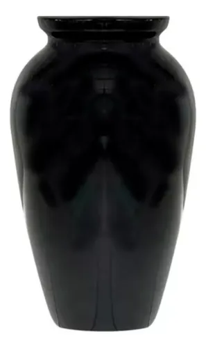 comprar Vaso Vietnamita Grande Fibra Vidro 97cm Pote Alto Preto Roma