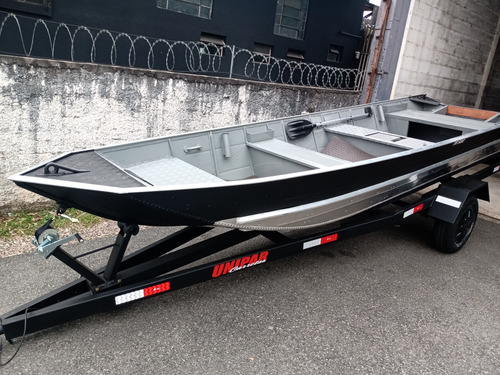 Barco 6m Aluminio Carreta Com Motor Hidea 15
