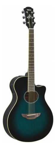Guitarra Electroacústica Yamaha Apx600 O. Blue Burst Color Azul