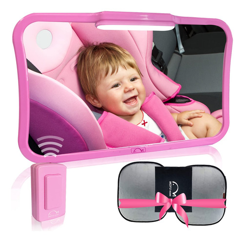 Moyu Home Espejo De Coche Para Bebe, Asiento Trasero, Retrov