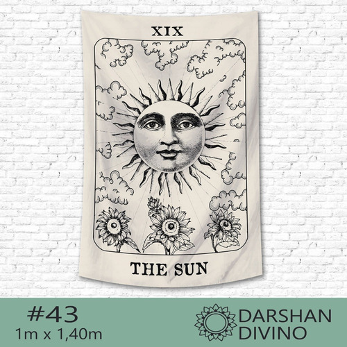 Imagen 9 de 10 de Tapiz Lona Tarot Cartas 1mx1,40m Nuevas!! Darshan Divino