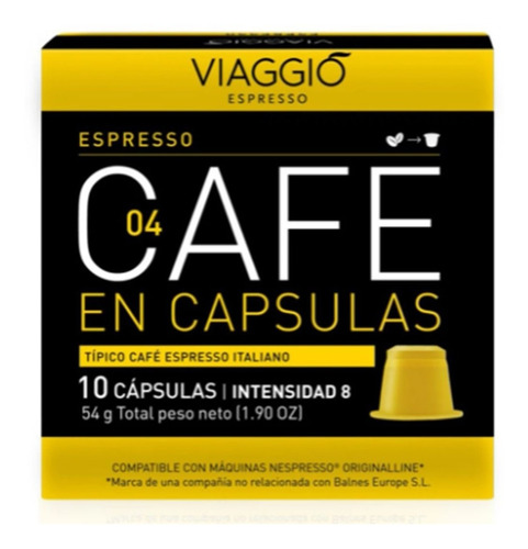 Capsulas Viaggio Espresso 10 Uni