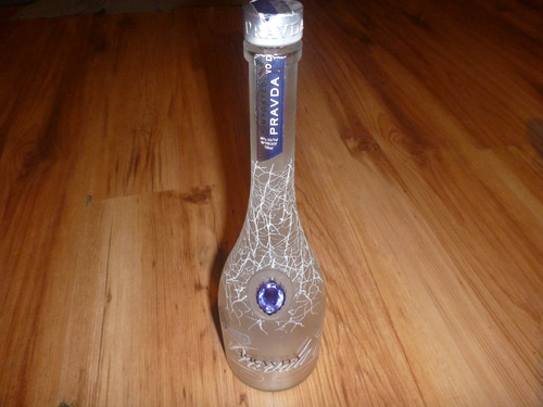 Botella Vacia Vodka Pravda Decorativa,deco Bar