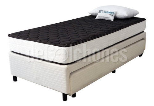 Somier Divan Carro Urania Colchon Linea Dorada 100 X 200