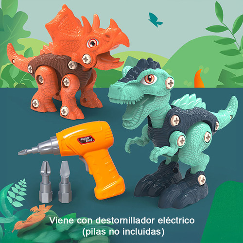 CM-TOP Juguetes De Dinosaurios Para Niños Diy Con Taladro Electrico