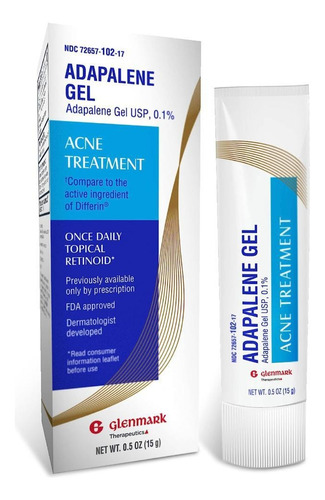Glenmar Tratamiento Acne Adapalene Gel 0.1% Retinoide Topica