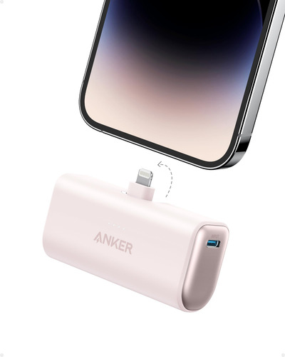 Banco De Energía Anker Nano De 5000 Mah Y 12 W Con Conector