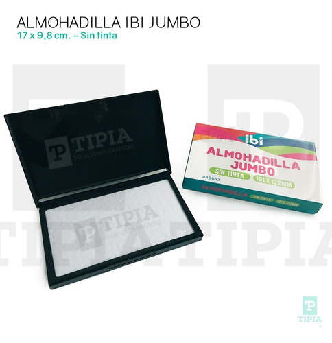 Imagen 1 de 1 de Almohadilla Ibi Jumbo 170x98 Mm. Sin Tinta Almagro