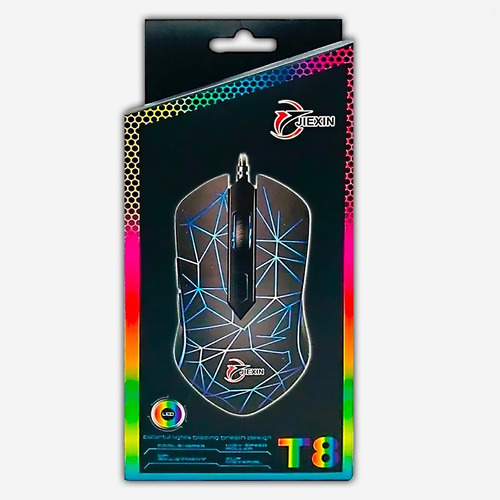 Imagen 4 de 7 de Mouse Gamer Luz Led Rgb Usb Notebook Pc - 01enlinea